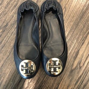 Black Tory Burch Reva Flat